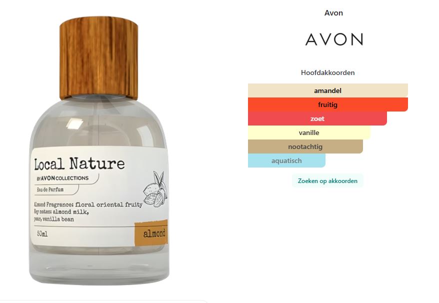 Local Nature Avon Collections Eau de Parfum