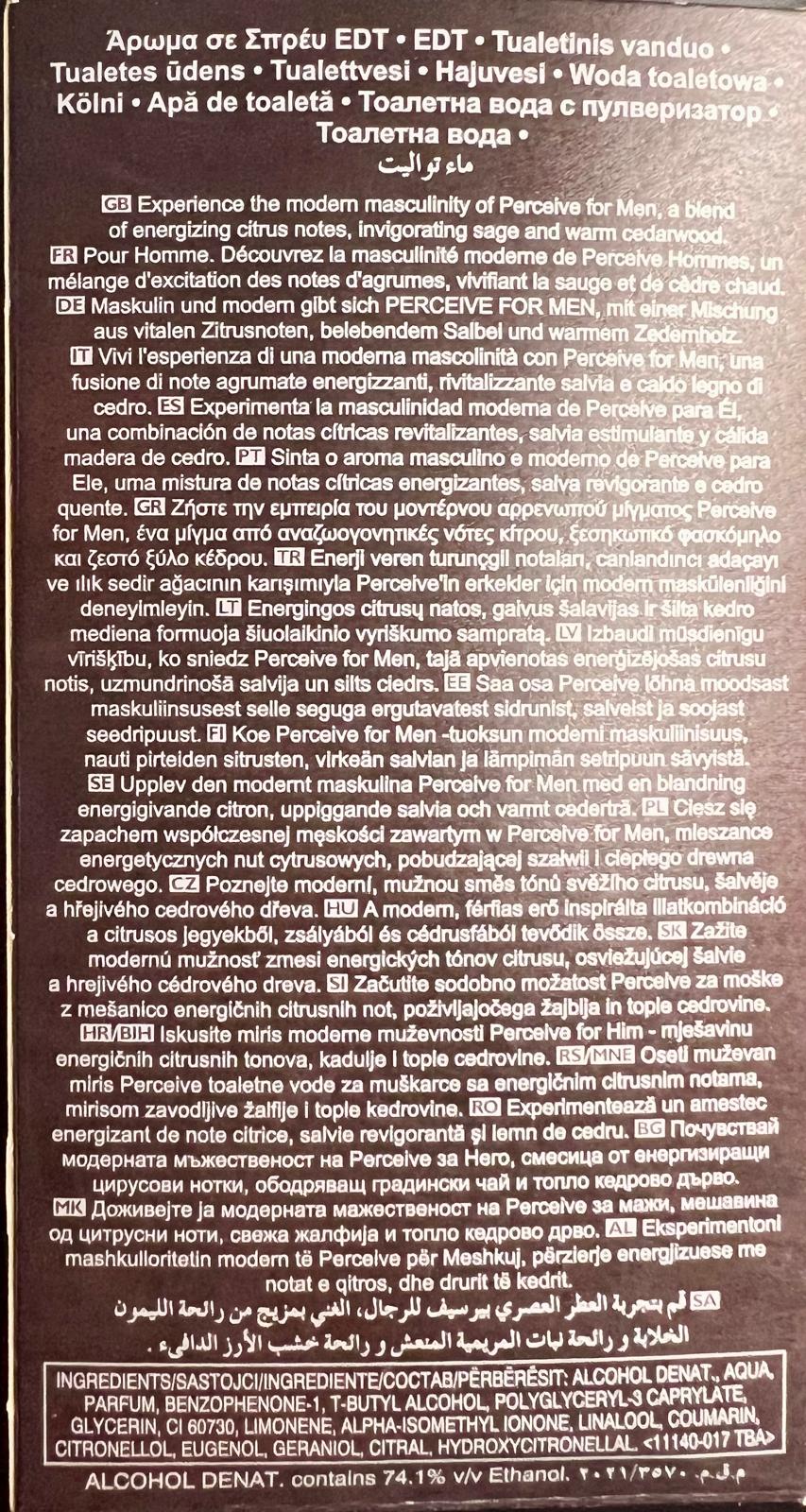 AVON Perceive for Men