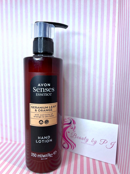 AVON SENSES ESSENCE GERANIUM LEAF & ORANGE HAND LOTION